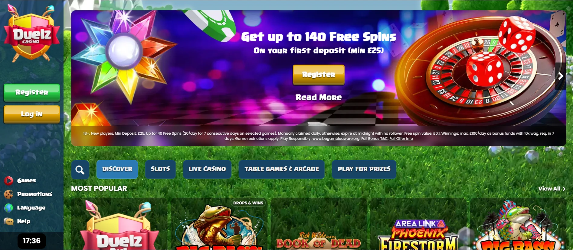 Duelz Online Wetten