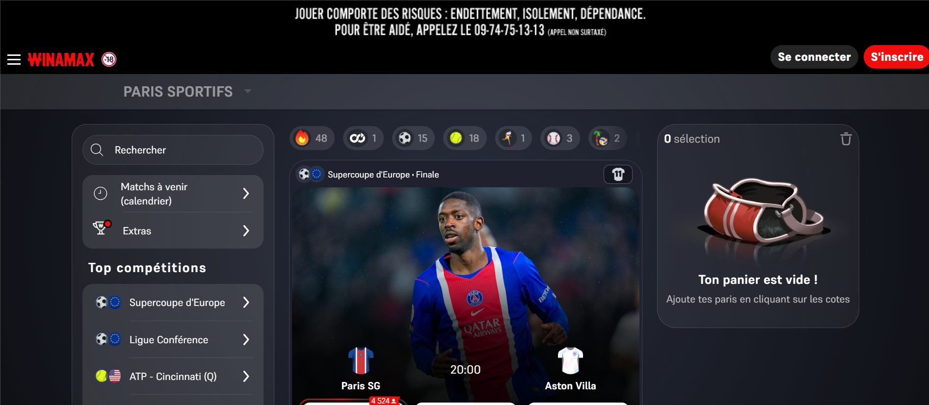 Winamax Online Wetten